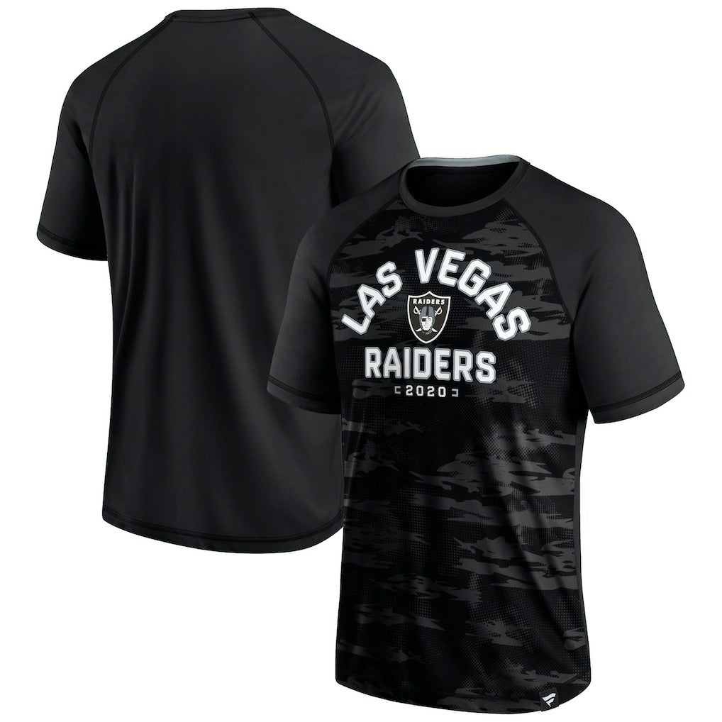 Fanatics Las Vegas Raiders Hail Mary Raglan T-Shirt Black