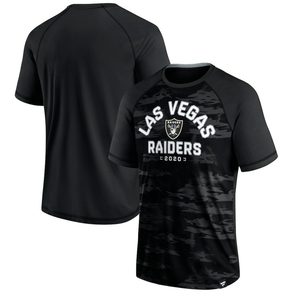 Fanatics Las Vegas Raiders Hail Mary Raglan T-Shirt Black