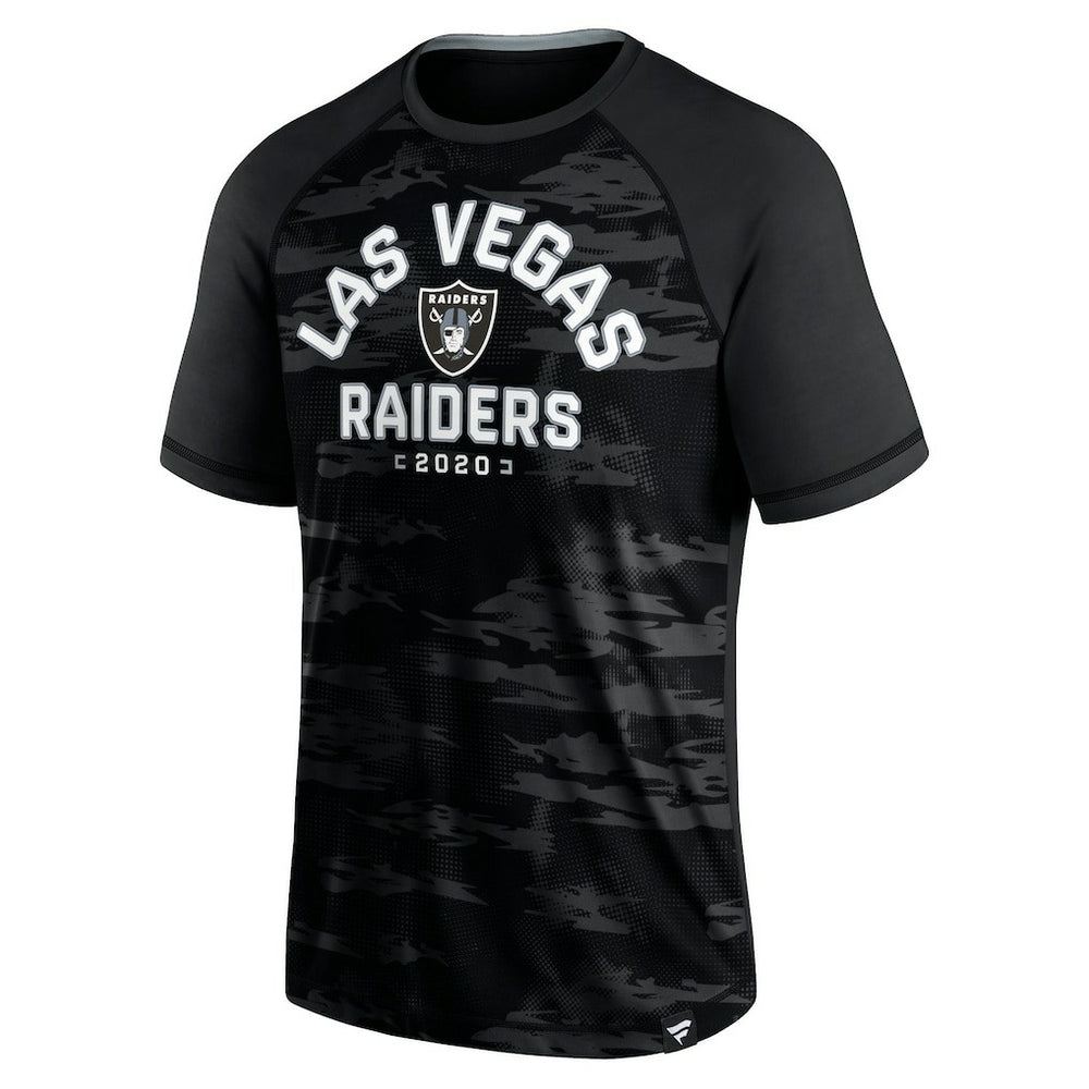 Fanatics Las Vegas Raiders Hail Mary Raglan T-Shirt Black