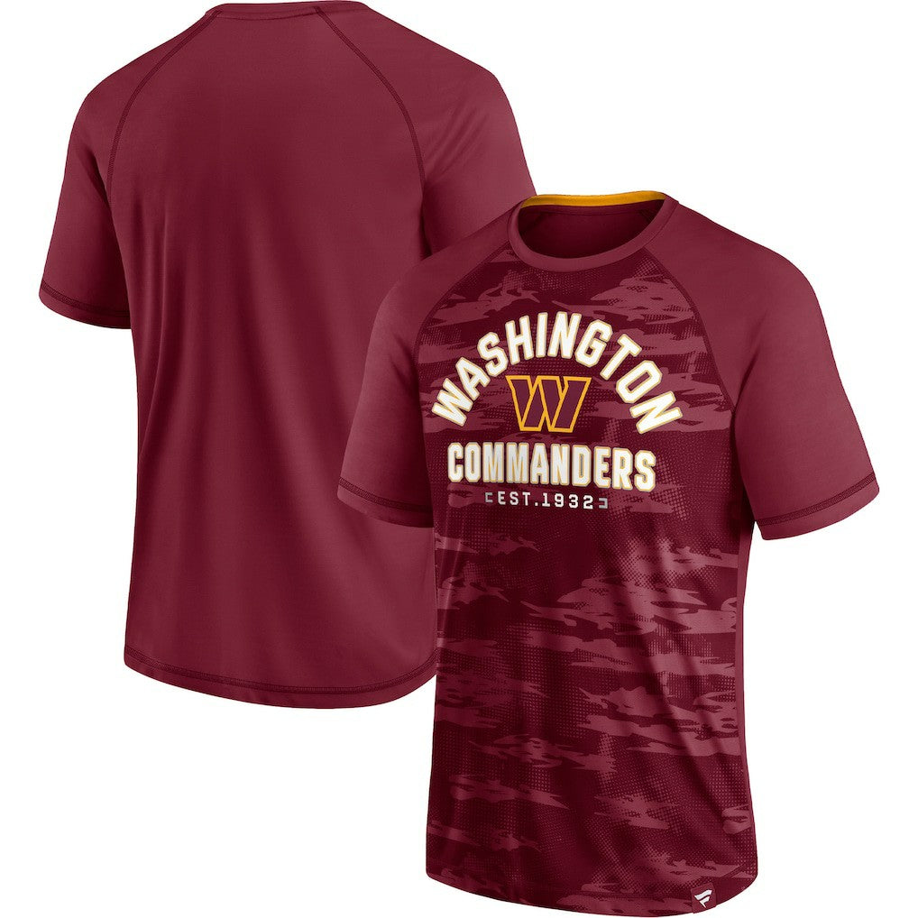 Fanatics Washington Commanders Hail Mary Raglan T-Shirt Burgundy