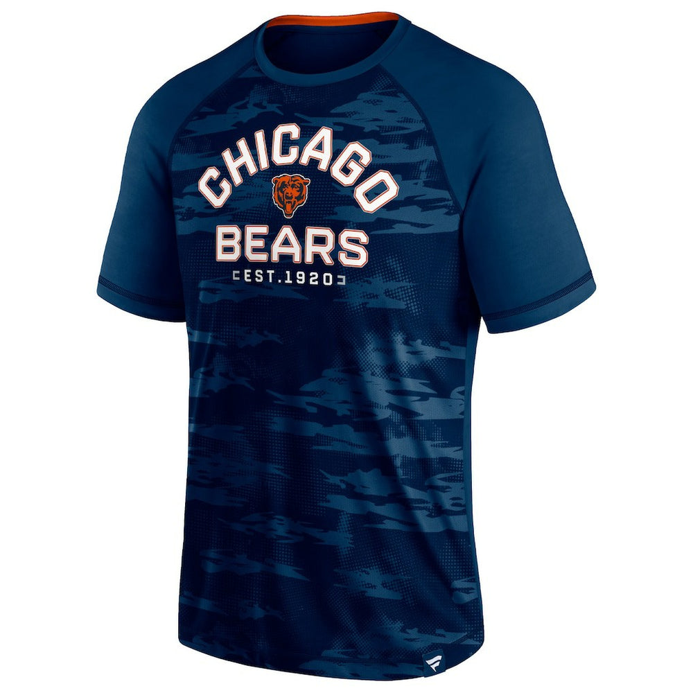 Fanatics Chicago Bears Hail Mary Raglan T-Shirt Navy