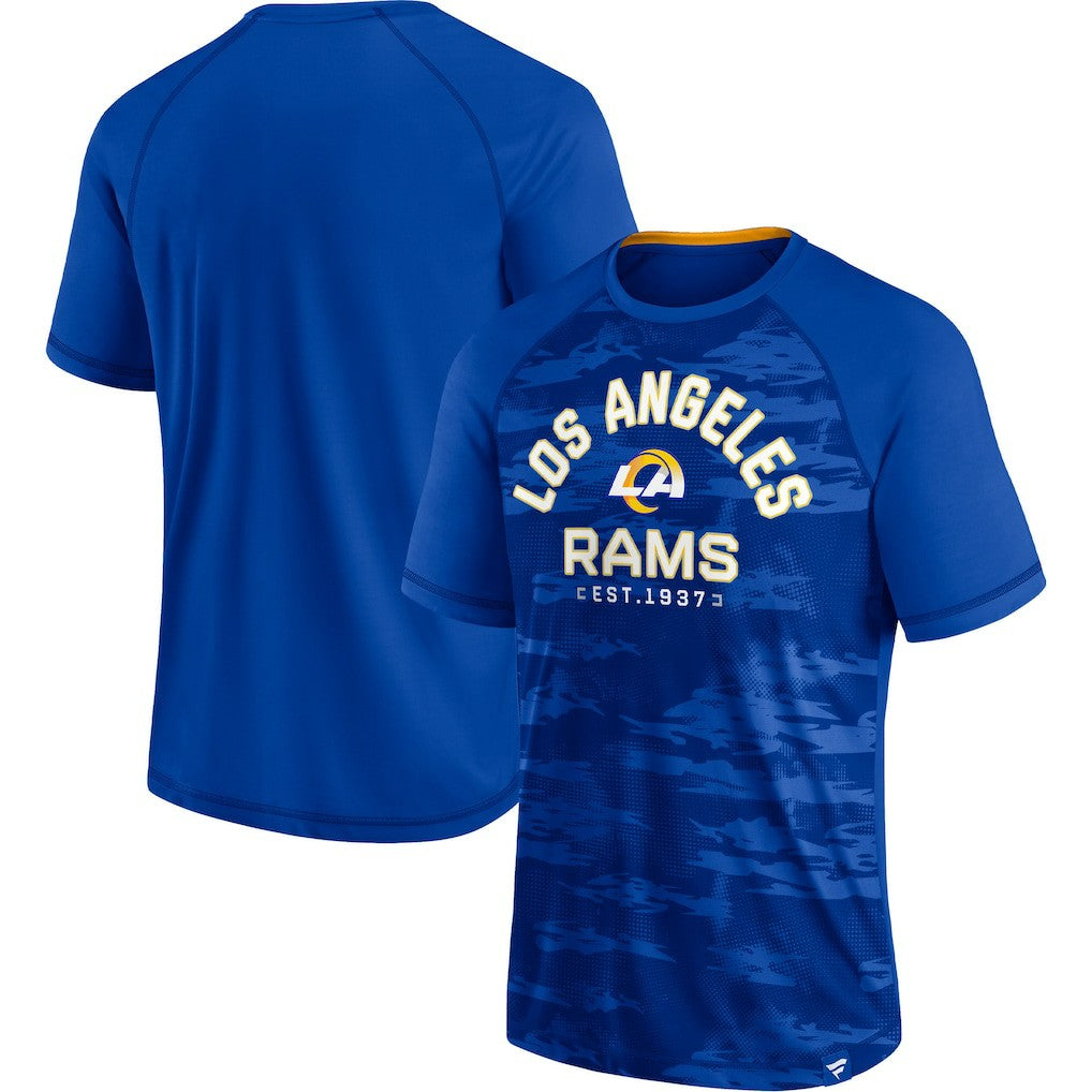 Fanatics Los Angeles Rams Hail Mary Raglan T-Shirt Royal