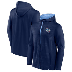 Fanatics Tennessee Titans Ball Carrier Full-Zip Hoodie Navy/Light Blue