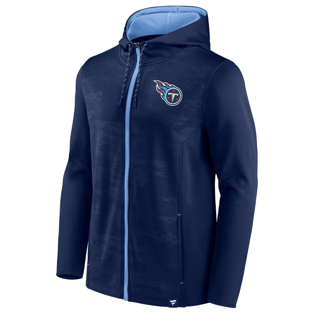 Fanatics Tennessee Titans Ball Carrier Full-Zip Hoodie Navy/Light Blue