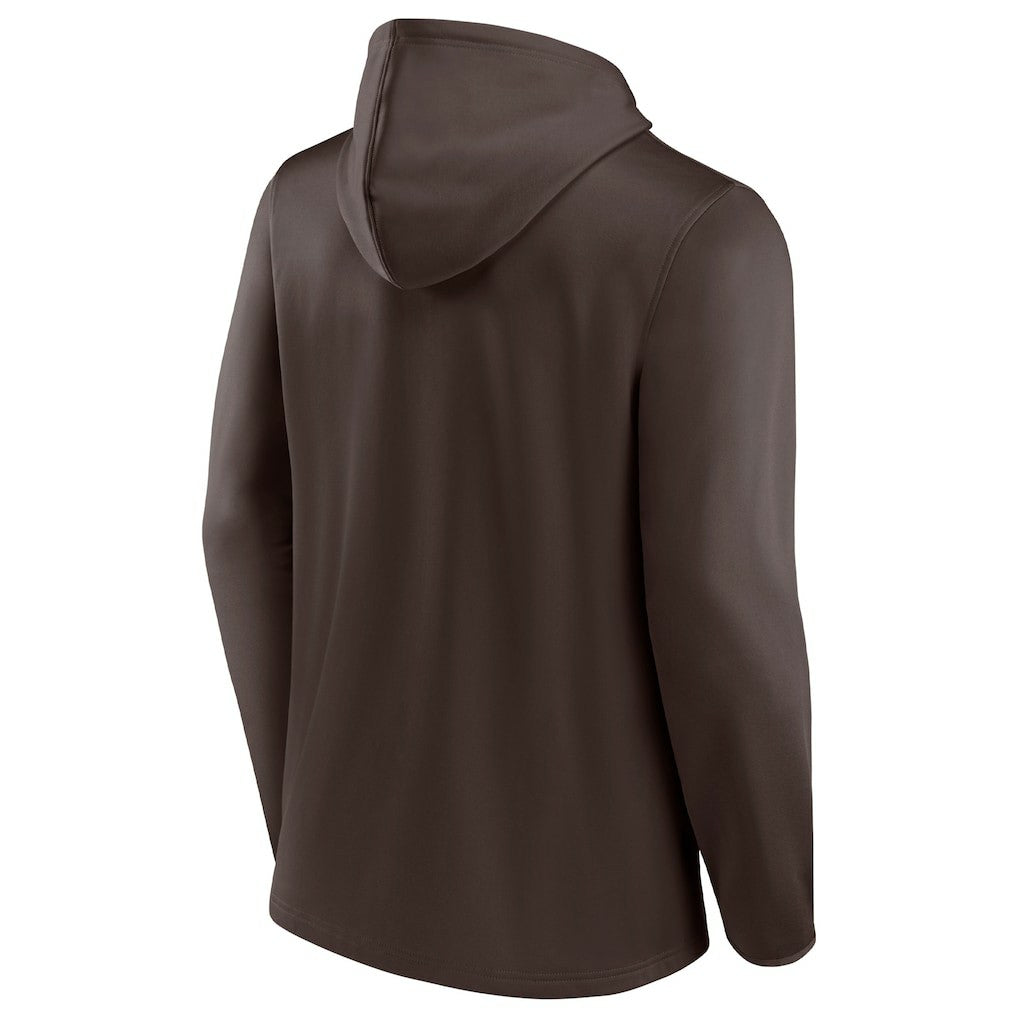 Fanatics Cleveland Browns Ball Carrier Full-Zip Hoodie Brown/Orange