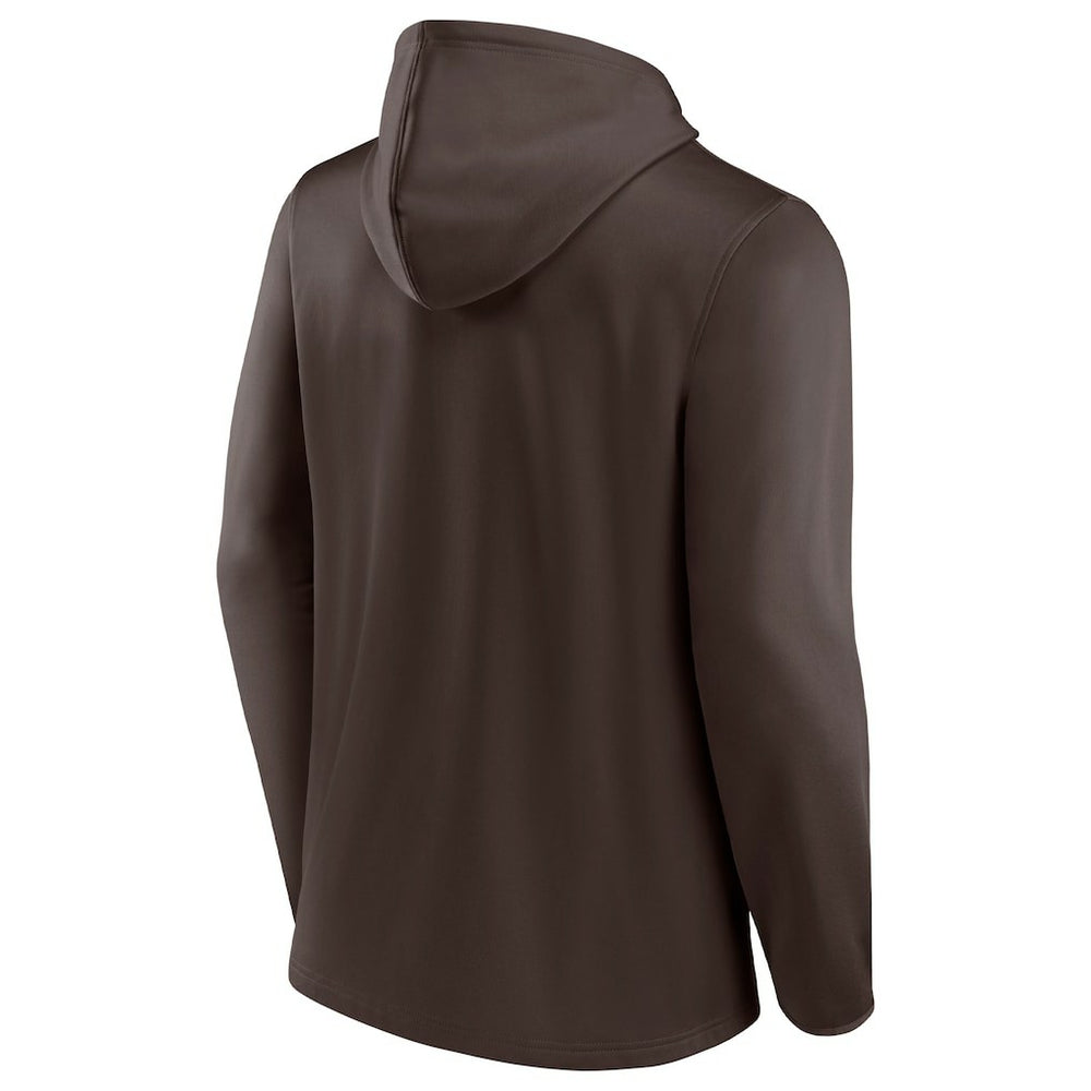 Fanatics Cleveland Browns Ball Carrier Full-Zip Hoodie Brown/Orange