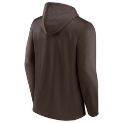 Fanatics Cleveland Browns Ball Carrier Full-Zip Hoodie Brown/Orange
