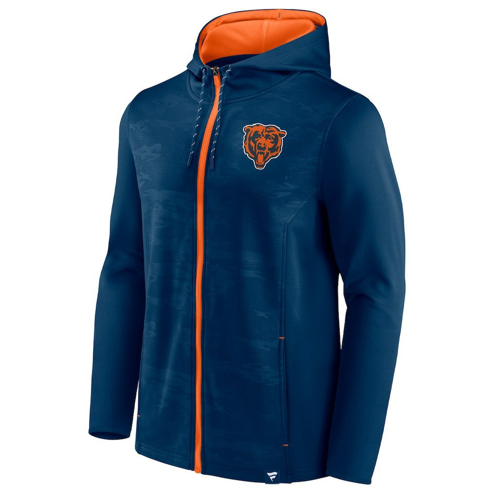 Fanatics Chicago Bears Ball Carrier Full-Zip Hoodie Navy