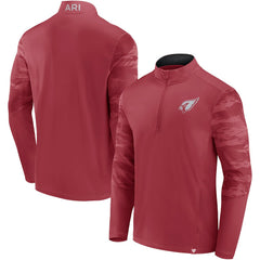 Fanatics Arizona Cardinals Ringer Quarter-Zip Jacket Cardinal