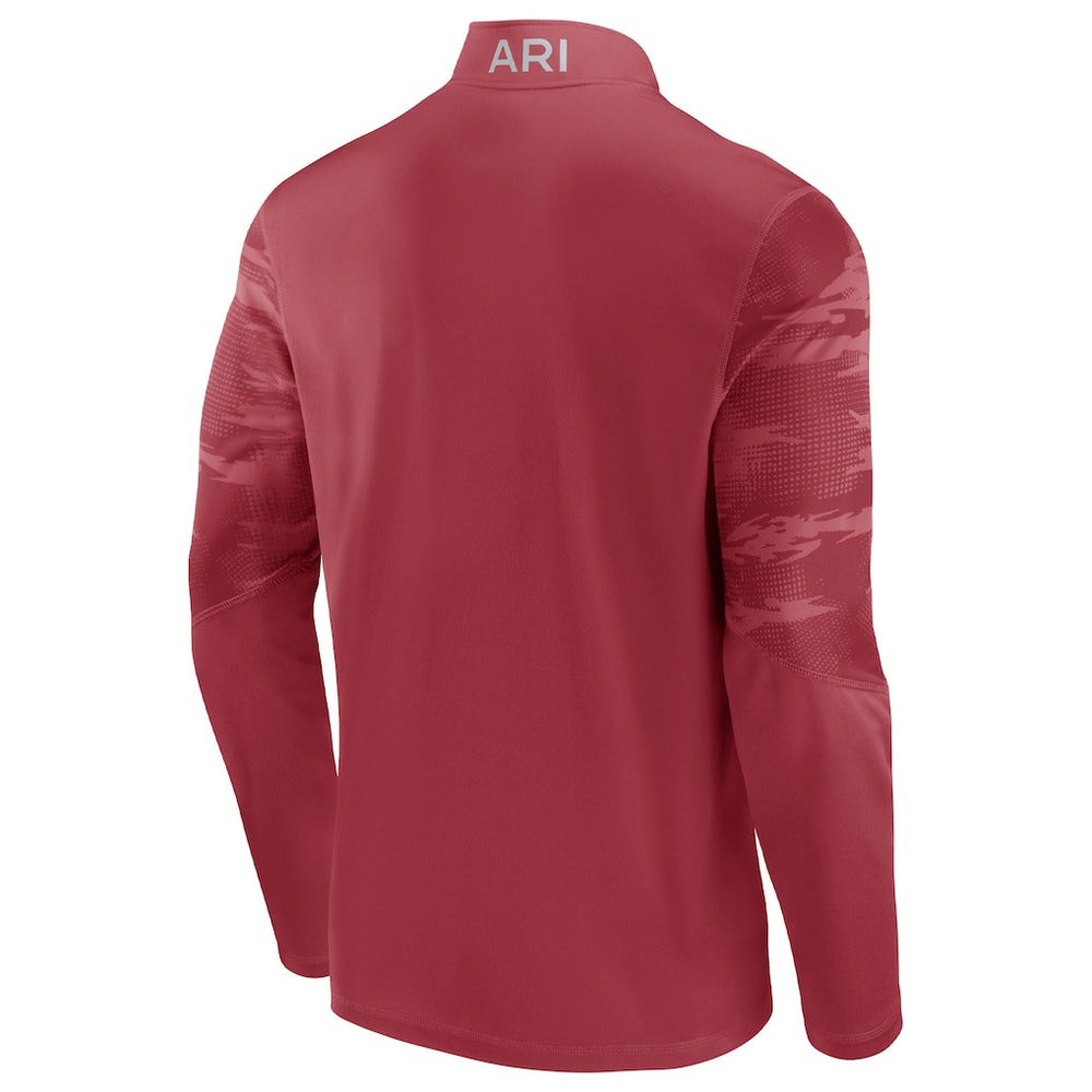 Fanatics Arizona Cardinals Ringer Quarter-Zip Jacket Cardinal