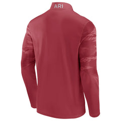 Fanatics Arizona Cardinals Ringer Quarter-Zip Jacket Cardinal