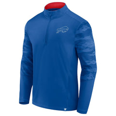 Fanatics Buffalo Bills Ringer Quarter-Zip Jacket Royal/Red