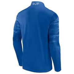 Fanatics Buffalo Bills Ringer Quarter-Zip Jacket Royal/Red