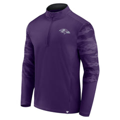 Fanatics Baltimore Ravens Ringer Quarter-Zip Jacket Purple