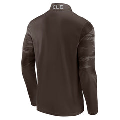 Fanatics Cleveland Browns Ringer Quarter-Zip Jacket Brown