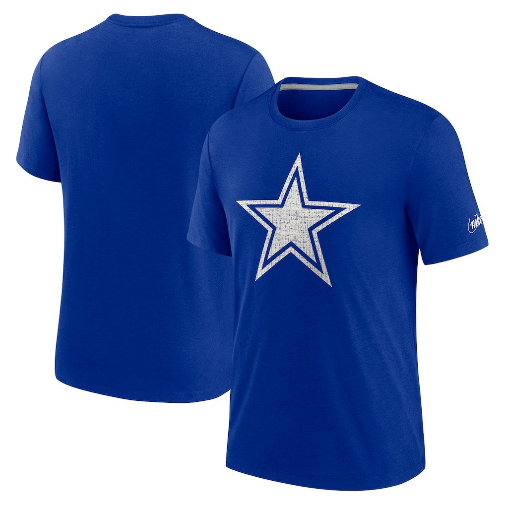 Nike Dallas Cowboys Playback Logo Tri-Blend T-Shirt Royal
