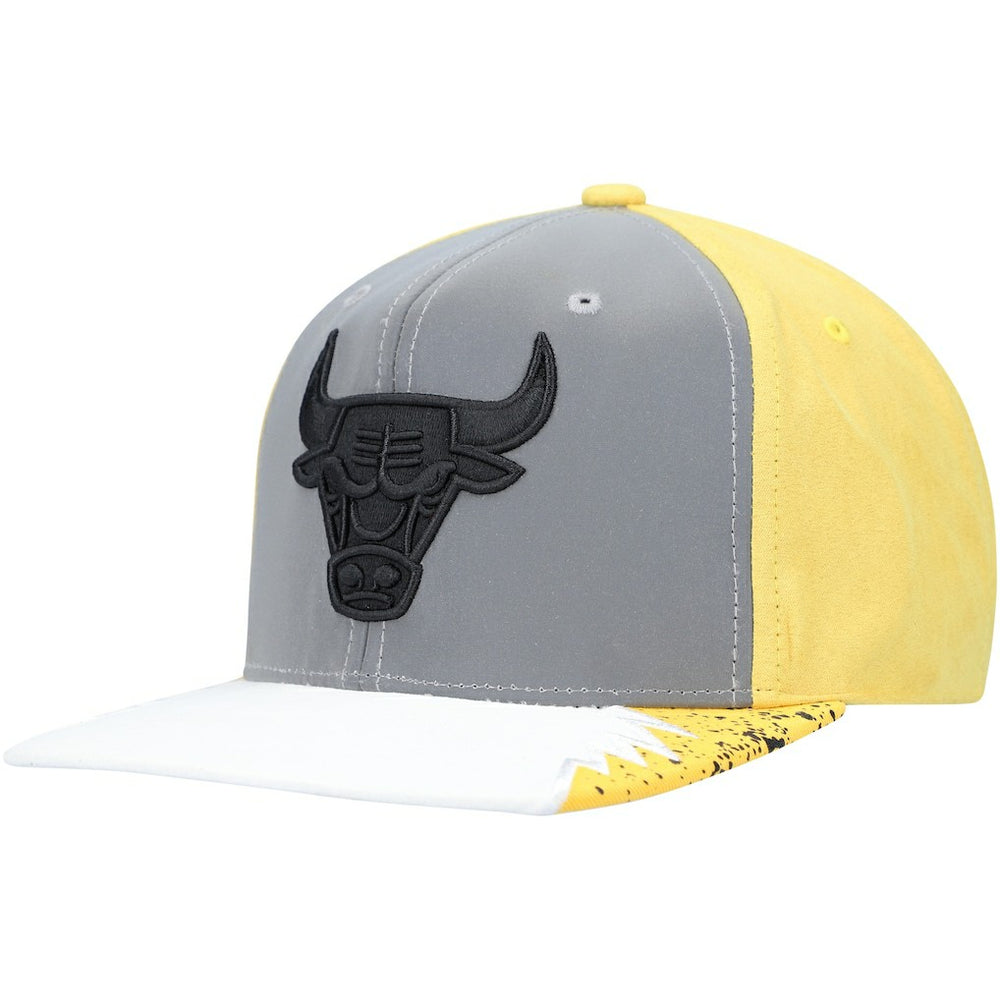 Chicago Bulls Day 5 Snapback Hat Gray/Yellow | Mitchell & Ness online