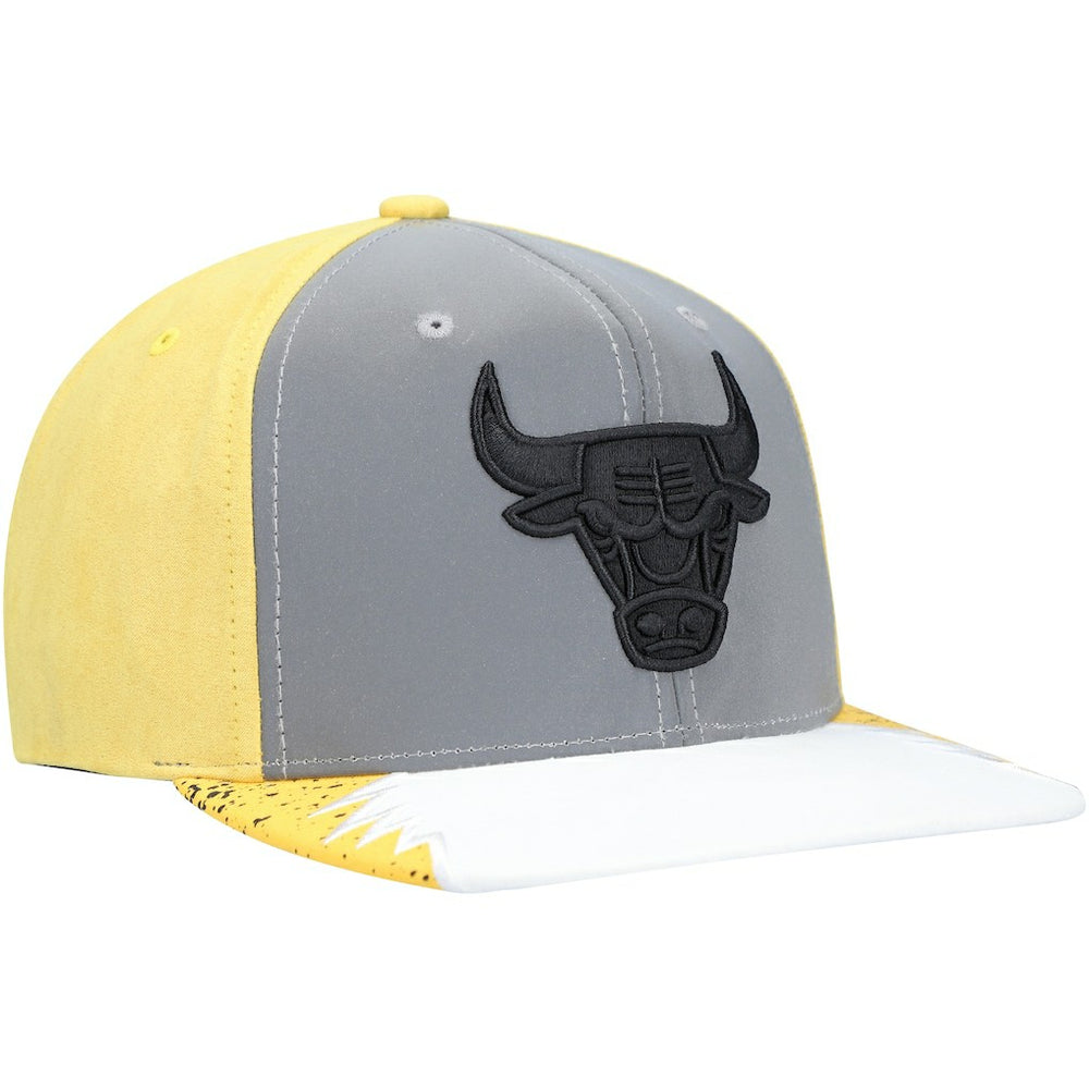 Chicago Bulls Day 5 Snapback Hat Gray/Yellow | Mitchell & Ness online