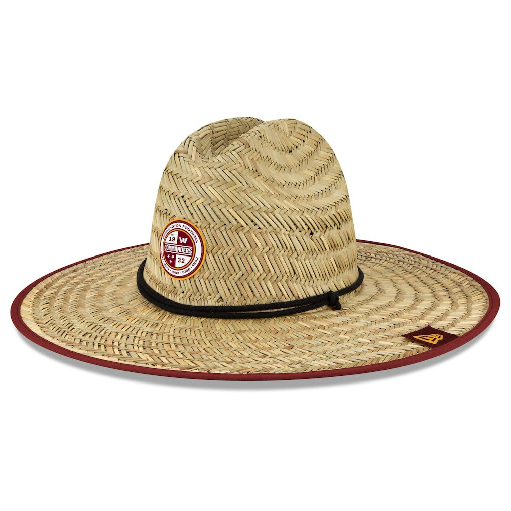 Washington Commanders New Era 2022 NFL Training Camp Straw Lifeguard Hat Natural