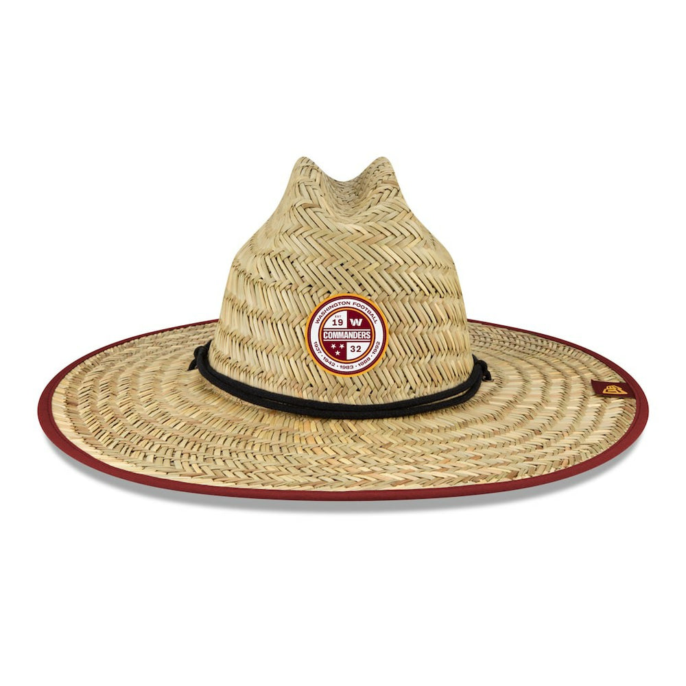 Washington Commanders New Era 2022 NFL Training Camp Straw Lifeguard Hat Natural