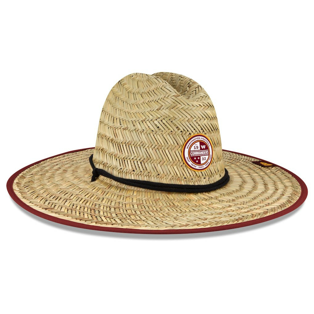 Washington Commanders New Era 2022 NFL Training Camp Straw Lifeguard Hat Natural