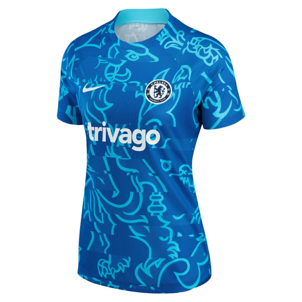 Chelsea Women's 2022/23 Pre-Match Home Performance Top Blue - Nike cheap