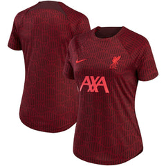 Liverpool Women's 2022/23 Pre-Match Home Performance Top Burgundy - Nike cheap