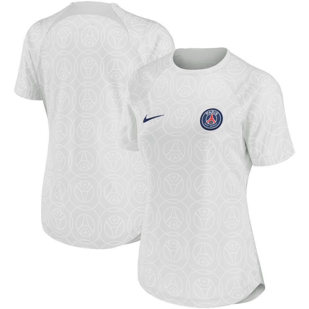Paris Saint-Germain Women's 2022/23 Pre-Match Home Performance Top Gray - Nike for sale