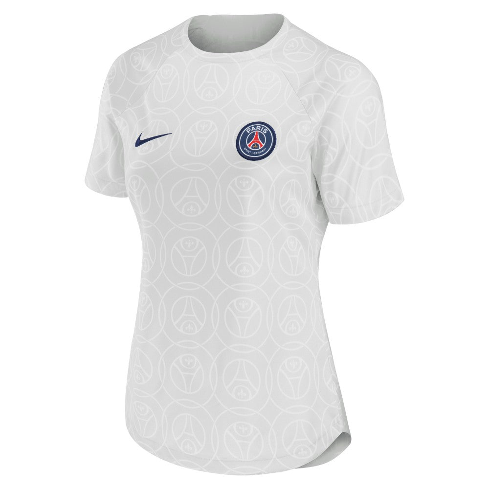 Paris Saint-Germain Women's 2022/23 Pre-Match Home Performance Top Gray - Nike for sale