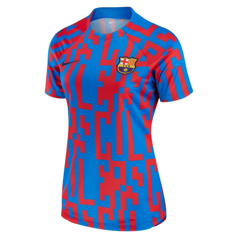 Barcelona Women's 2022/23 Pre-Match Home Performance Top Blue - Nike