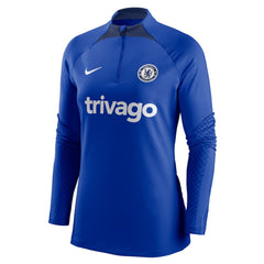 Chelsea Women's Strike Drill Raglan Performance Quarter-Zip Top Blue - Nike sale