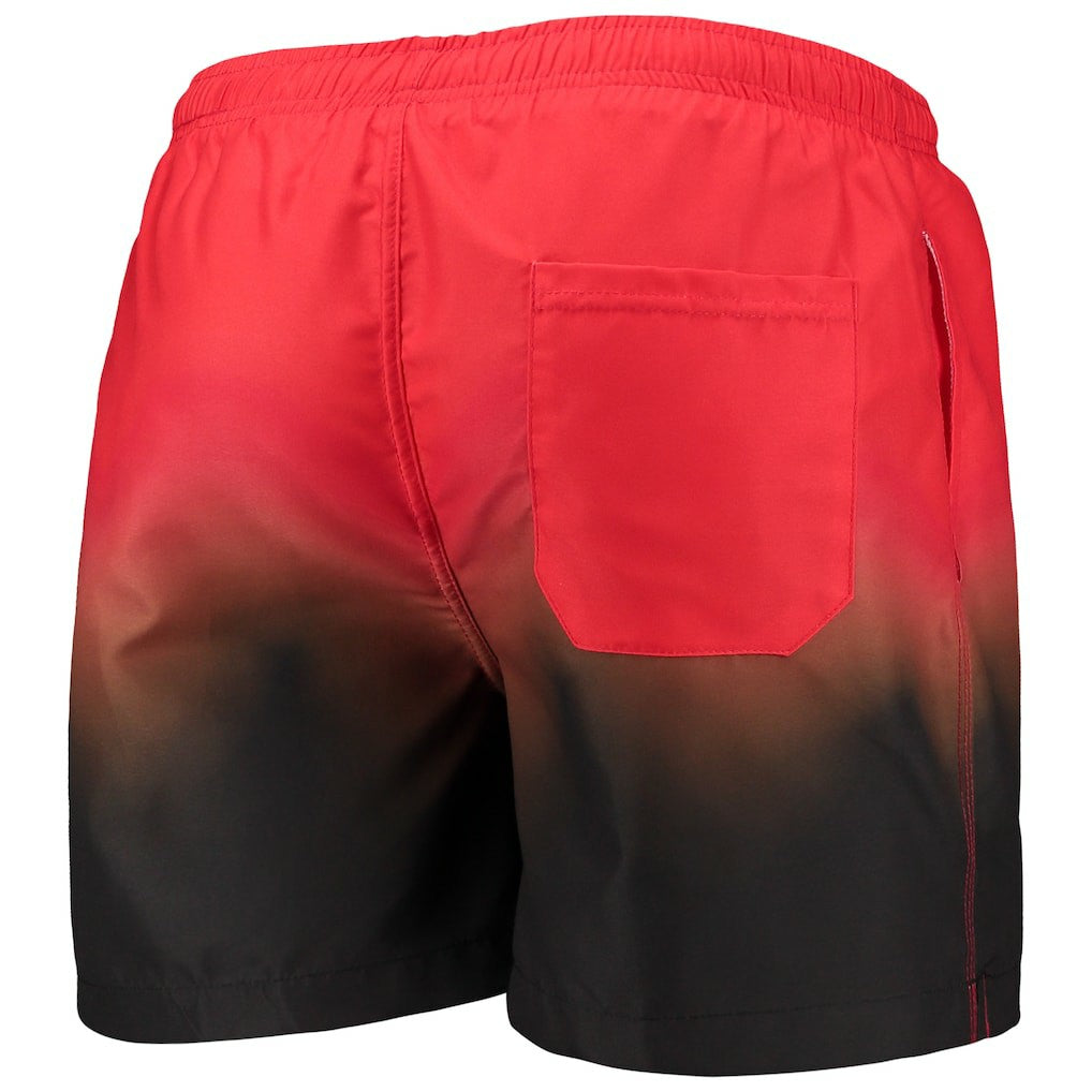 Cleveland Browns FOCO Dip-Dye Swim Shorts Orange/Brown