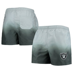 Las Vegas Raiders FOCO Dip-Dye Swim Shorts Black/