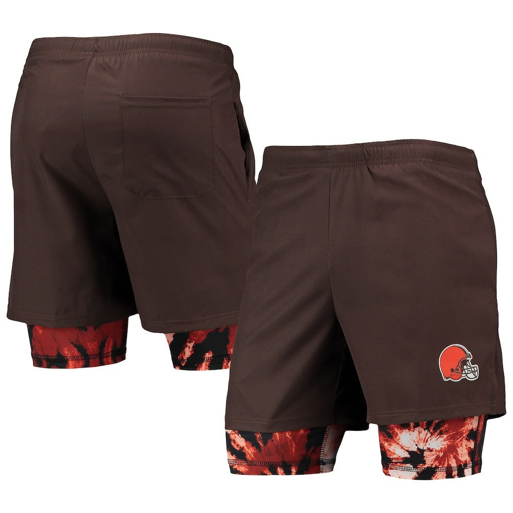 Cleveland Browns FOCO Running Shorts Brown