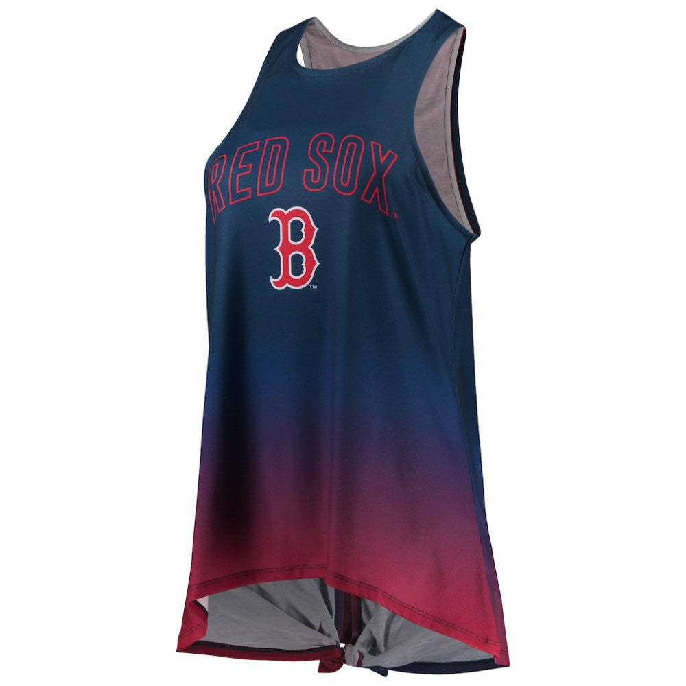 Boston Red Sox FOCO Women's Gradient Tie-Back Racerback Tank Top - Navy - MLB Sale