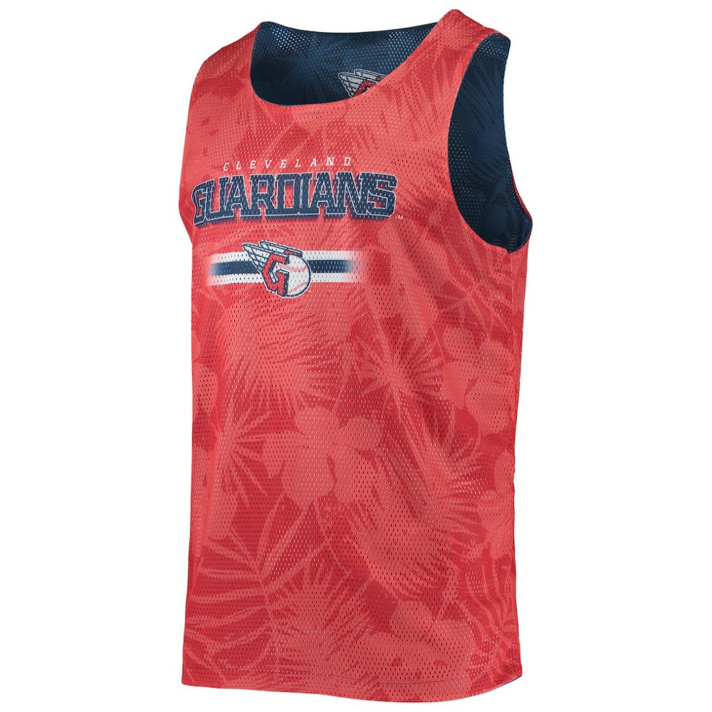 Cleveland Guardians FOCO Floral Reversible Mesh Tank Top - Navy - MLB Online