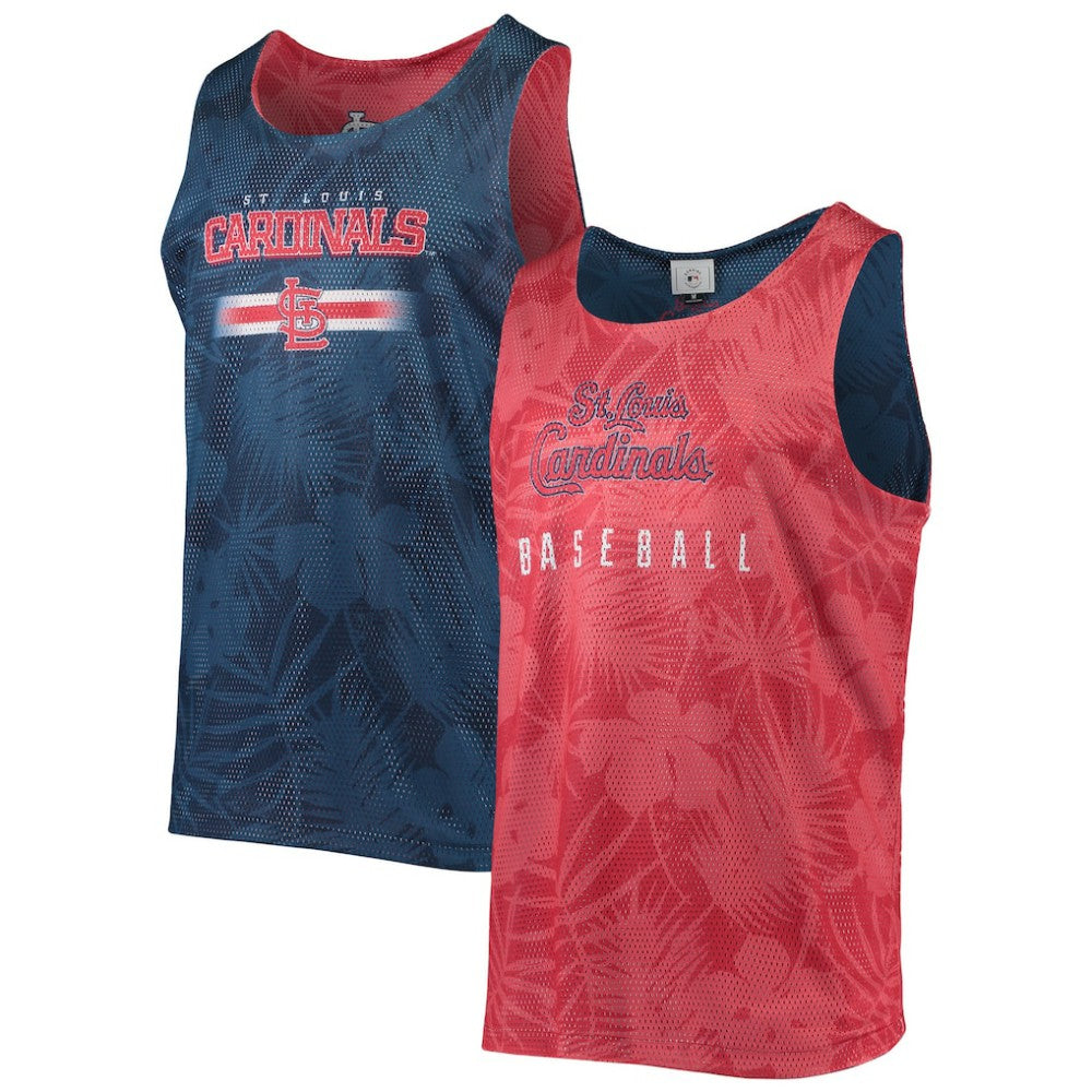 St. Louis Cardinals FOCO Floral Reversible Mesh Tank Top - Red - MLB on Sale