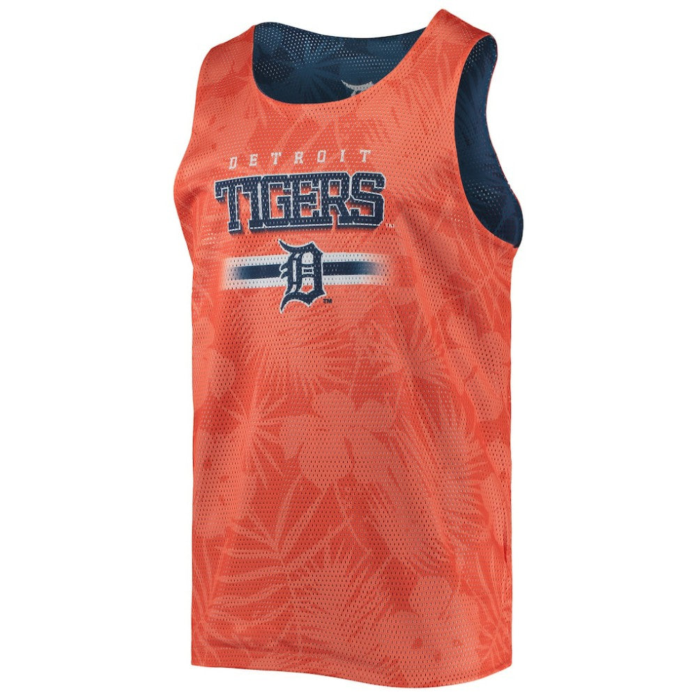 Detroit Tigers FOCO Floral Reversible Mesh Tank Top - Navy - MLB Lifestyle