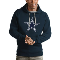 Dallas Cowboys Antigua Victory Pullover Hoodie Navy