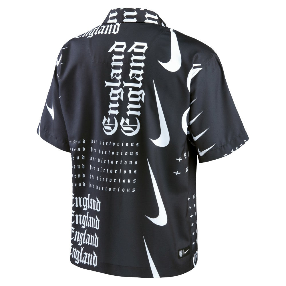England Women's National Team Button-Up Shirt Black - Nike