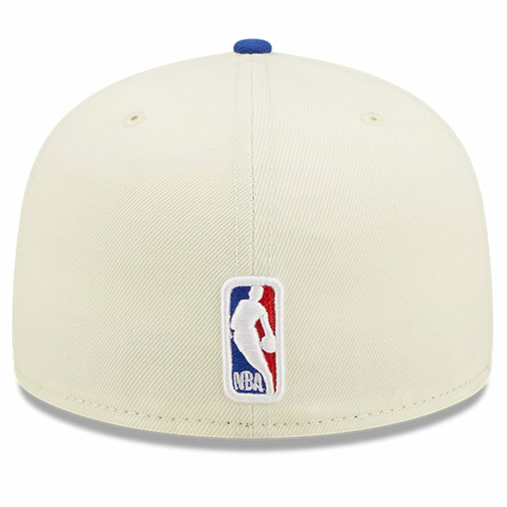 Philadelphia 76ers 2022 NBA Draft 59FIFTY Fitted Hat Cream/Royal | New Era