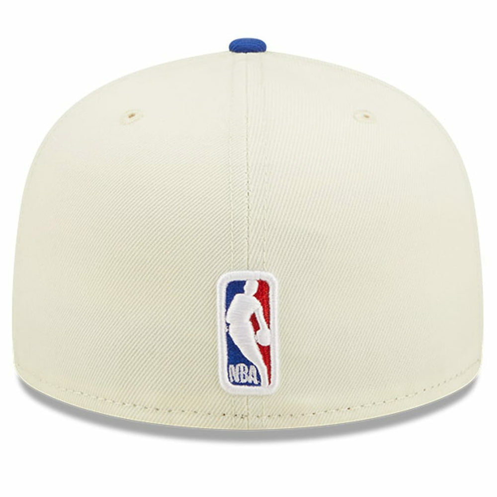 Philadelphia 76ers 2022 NBA Draft 59FIFTY Fitted Hat Cream/Royal | New Era