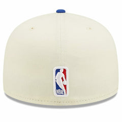Philadelphia 76ers 2022 NBA Draft 59FIFTY Fitted Hat Cream/Royal | New Era