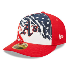 Athletics New Era 2022 4th of July Low Profile 59FIFTY Fitted Hat - Red - New Era on Sale