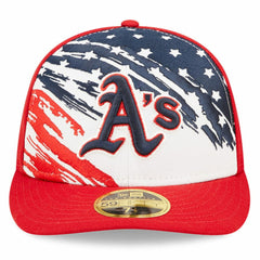 Athletics New Era 2022 4th of July Low Profile 59FIFTY Fitted Hat - Red - New Era on Sale