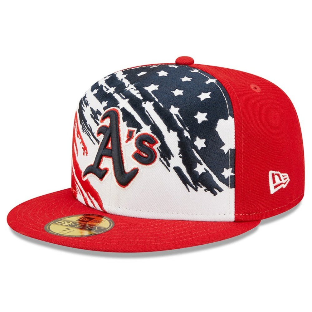 Athletics New Era 2022 4th of July On-Field 59FIFTY Fitted Hat - Red - New Era Lifestyle