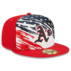 Athletics New Era 2022 4th of July On-Field 59FIFTY Fitted Hat - Red - New Era Lifestyle