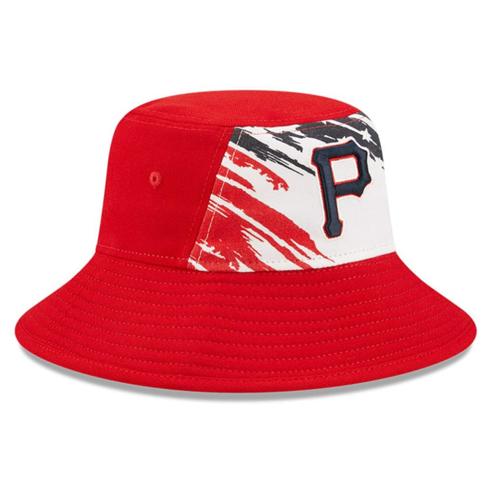 Pittsburgh Pirates New Era 2022 4th of July Bucket Hat - Red - New Era Lifestyle