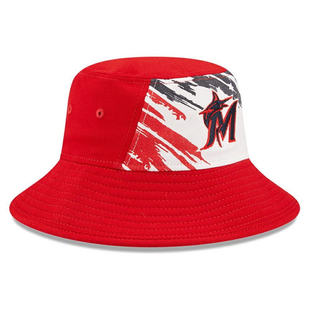 Miami Marlins New Era 2022 4th of July Bucket Hat - Red - New Era Lifestyle
