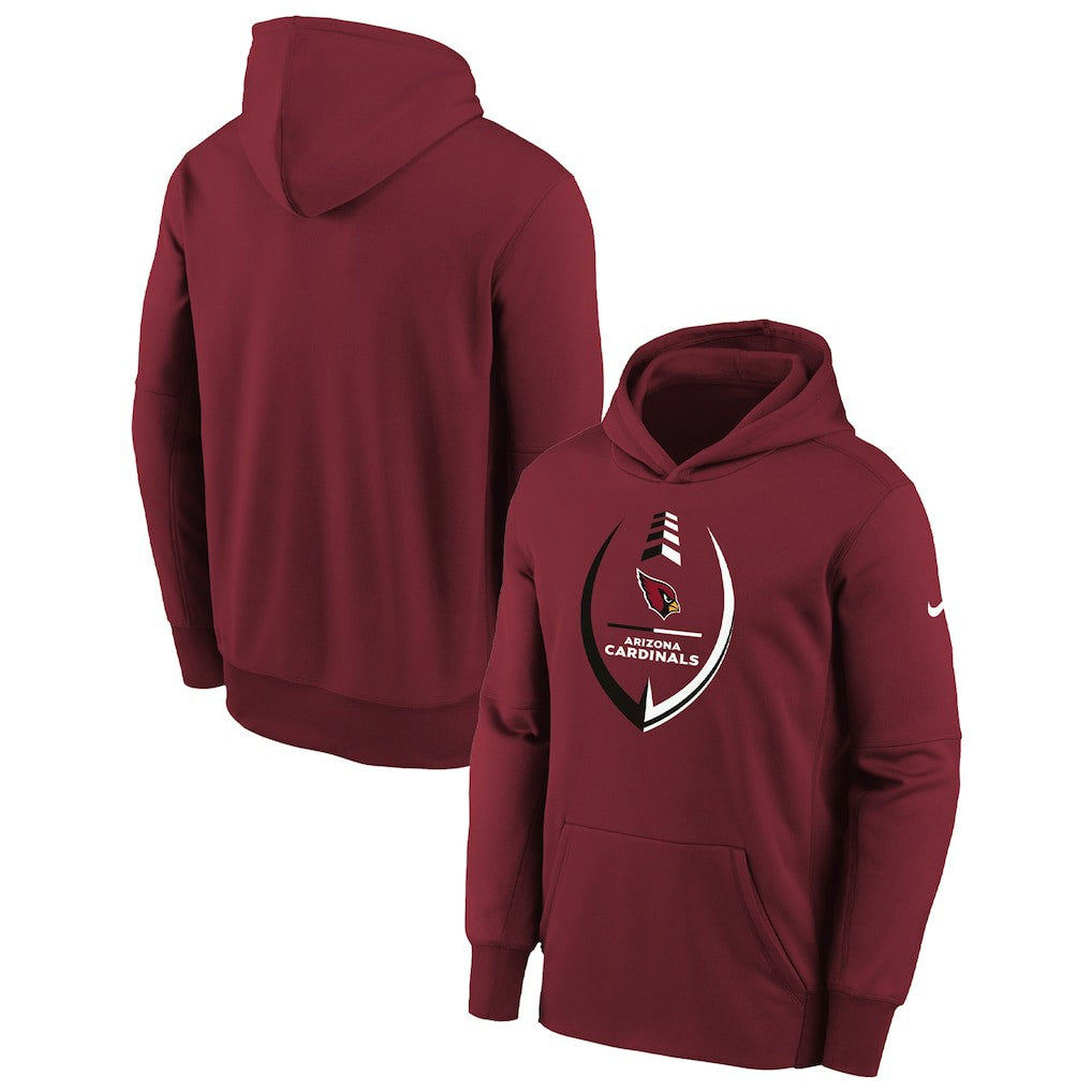 Nike Arizona Cardinals Youth Icon Performance Pullover Hoodie Cardinal